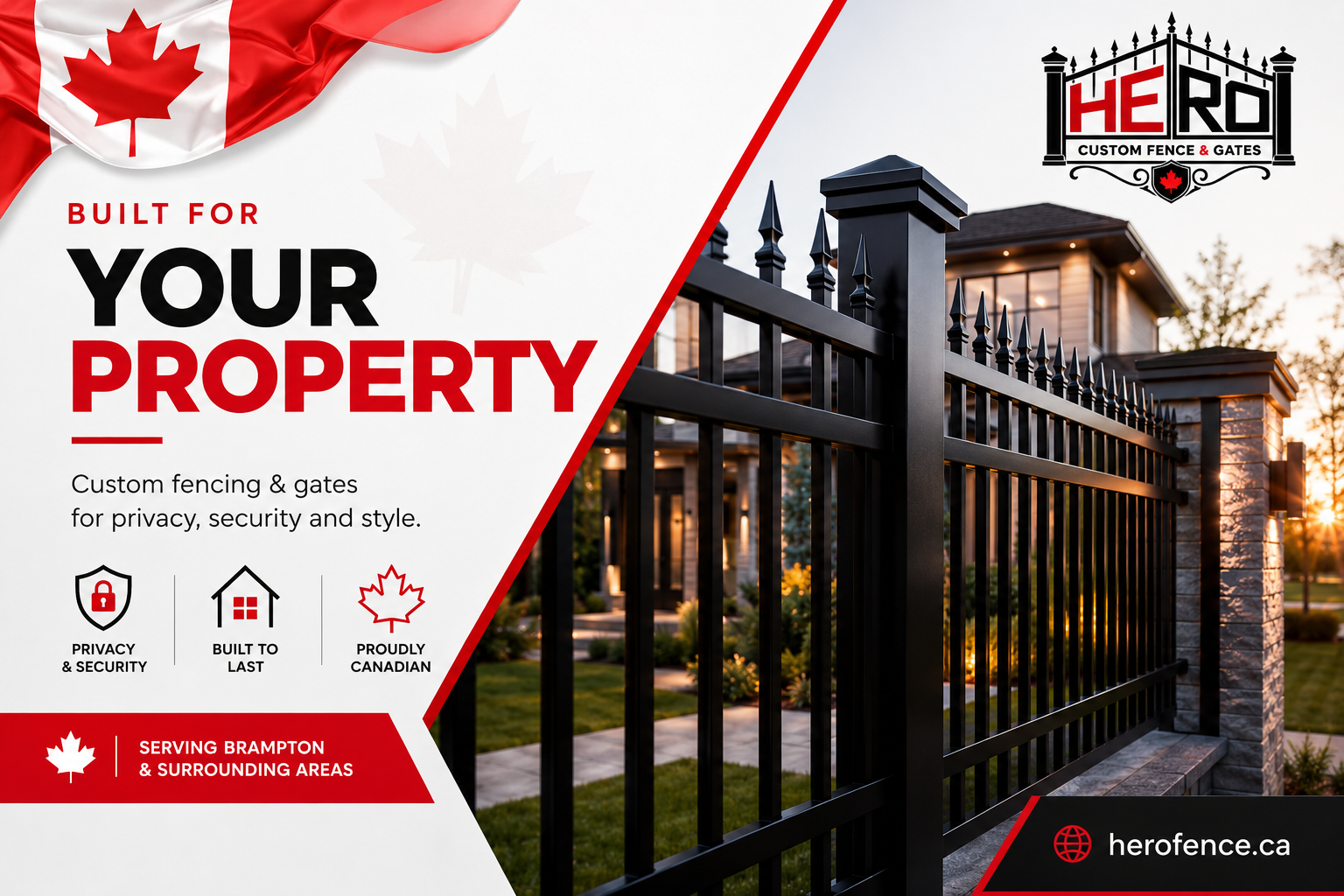 Custom fencing and gates by Hero Fence & Gates